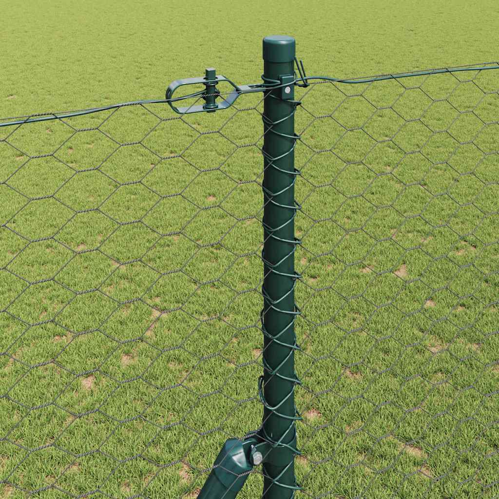 Recinzione con pali. Grigio 1.5 x 100 m 3352897