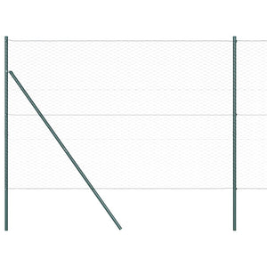 Recinzione con pali. Grigio 1.5 x 100 m 3352897