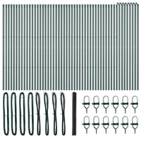 Recinzione con pali. Grigio 1.5 x 100 m 3352897