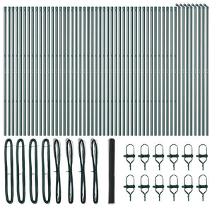 Recinzione con pali. Grigio 1.5 x 100 m 3352897