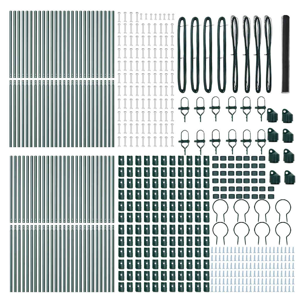 Recinzione con pali. Grigio 1.5 x 100 m 3352897