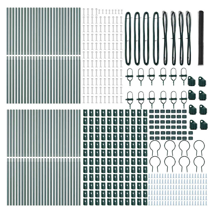 Recinzione con pali. Grigio 1.5 x 100 m 3352897