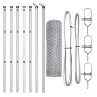 Recinzione con pali. Argento 0.4 x 10 m 3352903