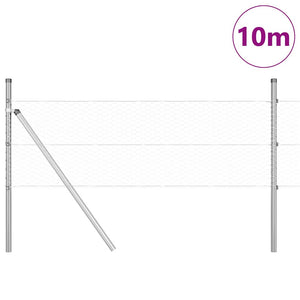 Recinzione con pali. Argento 0.4 x 10 m 3352903