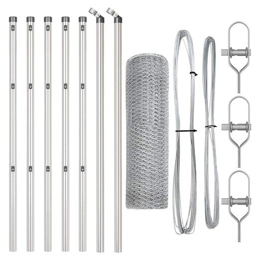 Recinzione con pali. Argento 0.6 x 10 m 3352911