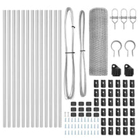 Recinzione con pali. Argento 0.8 x 25 m 3352950