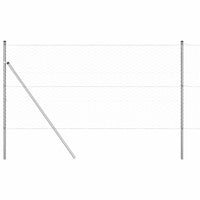 Recinzione con pali. Argento 1.4 x 25 m 3352965