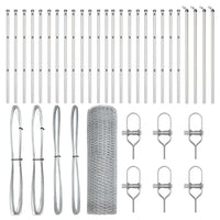 Recinzione con pali. Argento 0.8 x 50 m 3352987