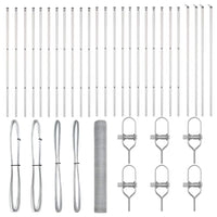 Recinzione con pali. Argento 1.4 x 50 m 3352999