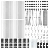 Recinzione con pali. Argento 0.4 x 100 m 3353010