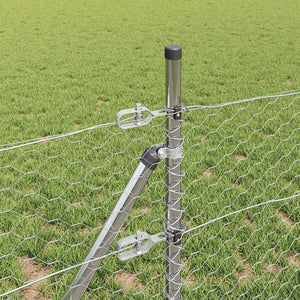 Recinzione con pali. Argento 0.6 x 100 m 3353020