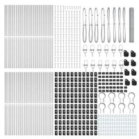 Recinzione con pali. Argento 1 x 100 m Acciaio rivestito in PVC 3353027