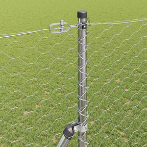 Recinzione con pali. Argento 1.6 x 100 m 3353041