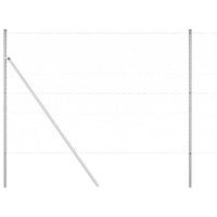 Recinzione con pali. Argento 1.6 x 100 m 3353041