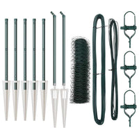 Recinzione con pali. Verde 0.4 x 10 m Acciaio rivestito in PVC 3353045