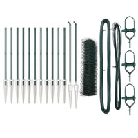 Recinzione con pali. Verde 0.4 x 25 m Acciaio rivestito in PVC 3353080