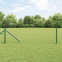 Recinzione con pali. Verde 0.6 x 50 m Acciaio rivestito in PVC 3353125