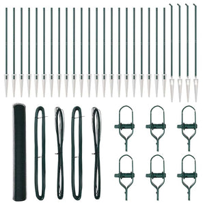 Recinzione con pali. Verde 1.2 x 50 m Acciaio rivestito in PVC 3353135