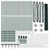 Recinzione con pali. Verde 1.2 x 50 m Acciaio rivestito in PVC 3353135
