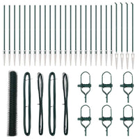 Recinzione con pali. Verde 1.4 x 50 m Acciaio rivestito in PVC 3353140