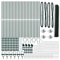 Recinzione con pali. Verde 1.4 x 50 m Acciaio rivestito in PVC 3353140