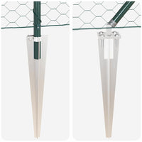 Recinzione con pali. Verde 0.4 x 100 m Acciaio rivestito in PVC 3353153