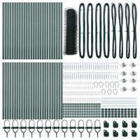 Recinzione con pali. Verde 0.5 x 100 m Acciaio rivestito in PVC 3353156