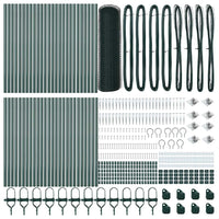 Recinzione con pali. Verde 0.6 x 100 m Acciaio rivestito in PVC 3353159