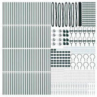 Recinzione con pali. Verde 1.2 x 100 m Acciaio rivestito in PVC 3353171