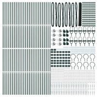 Recinzione con pali. Verde 1.2 x 100 m Acciaio rivestito in PVC 3353173
