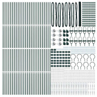 Recinzione con pali. Verde 1.5 x 100 m Acciaio rivestito in PVC 3353177