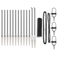 Recinzione con pali. Grigio 0.4 x 25 m Acciaio rivestito in PVC 3353219