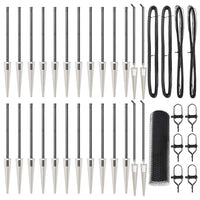 Recinzione con pali. Grigio 0.5 x 50 m Acciaio rivestito in PVC 3353260