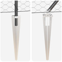 Recinzione con pali. Grigio 0.8 x 50 m Acciaio rivestito in PVC 3353270