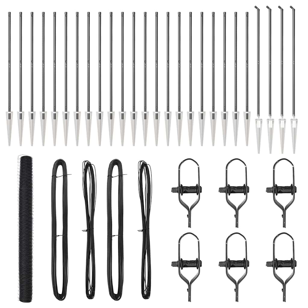 Recinto Esagonale  Grigio 1,5x50 m Acciaio 3353285