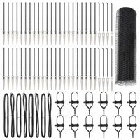 Recinzione con pali. Grigio 0.4 x 100 m 3353291