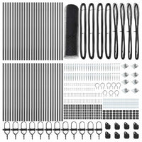 Recinzione con pali. Grigio 0.4 x 100 m 3353291