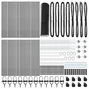 Recinzione con pali. Grigio 0.4 x 100 m 3353291