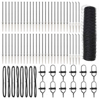 Recinzione con pali. Grigio 0.6 x 100 m 3353301