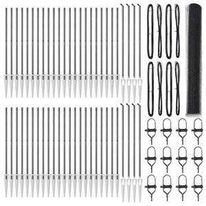 Recinzione con pali. Grigio 1.2 x 100 m 3353312