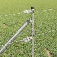 Recinzione con pali. Argento 0.6 x 10 m 3353333