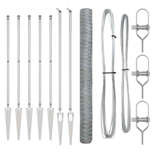 Recinzione con pali. Argento 1.5 x 10 m 3353355