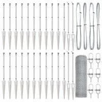 Recinzione con pali. Argento 0.8 x 50 m 3353409