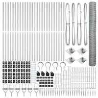 Recinzione con pali. Argento 1.2 x 50 m 3353418