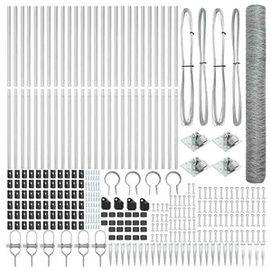 Recinzione con pali. Argento 1.2 x 50 m 3353418
