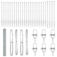 Recinzione con pali. Argento 1.5 x 50 m 3353425