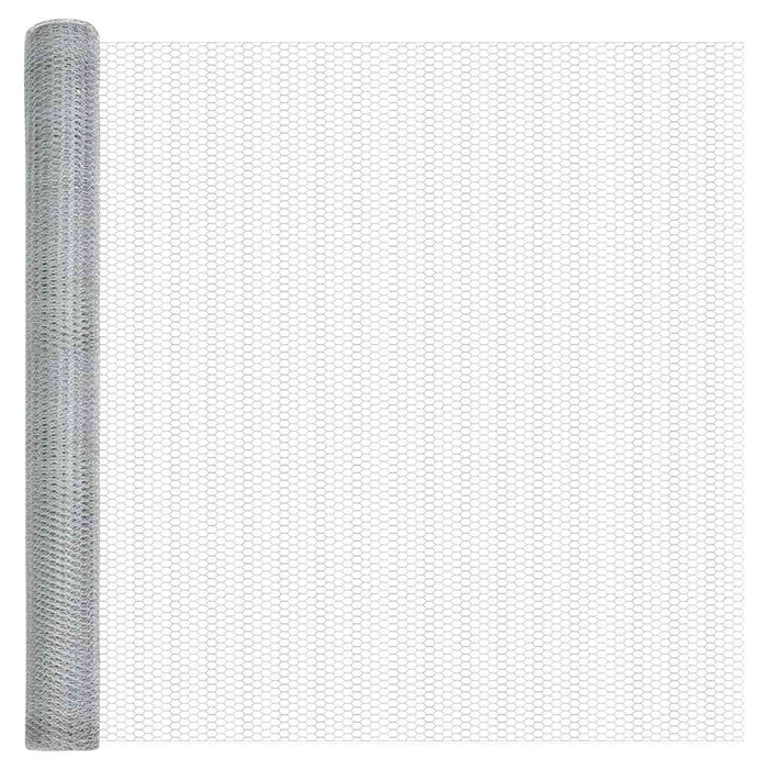 Recinzione con pali. Argento 1.5 x 50 m 3353425