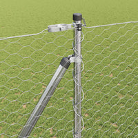 Recinzione con pali. Argento 1.5 x 50 m 3353426