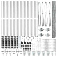 Recinzione con pali. Argento 1.5 x 50 m 3353426
