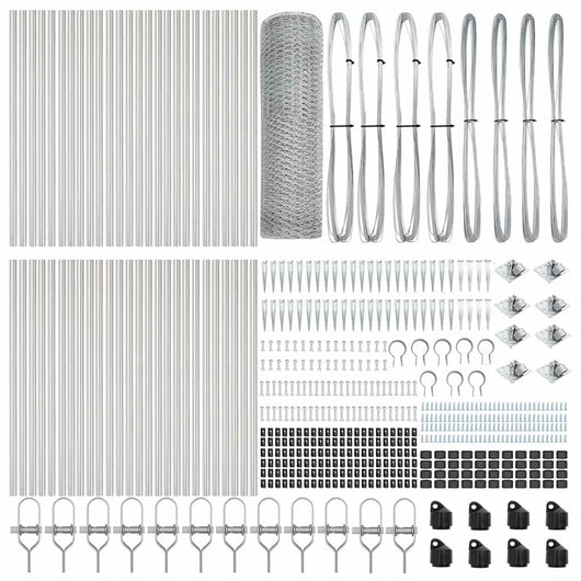 Recinzione con pali. Argento 0.6 x 100 m 3353441